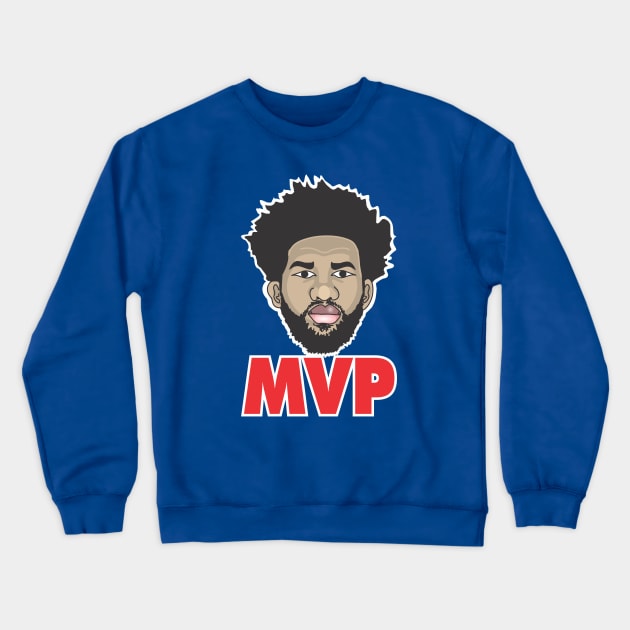 Joel Embiid Wins MVP Crewneck Sweatshirt by Tom Stiglich Cartoons